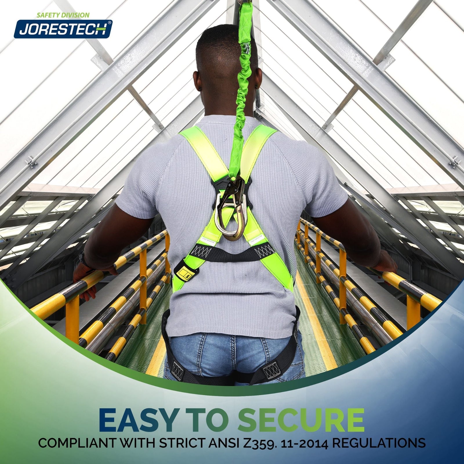 1D Fall Protection Safety Body Harness