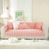Bamboo-Style Sofa Towel, Faux Rabbit Fur Thickened Non-slip Seat Cushion Covers