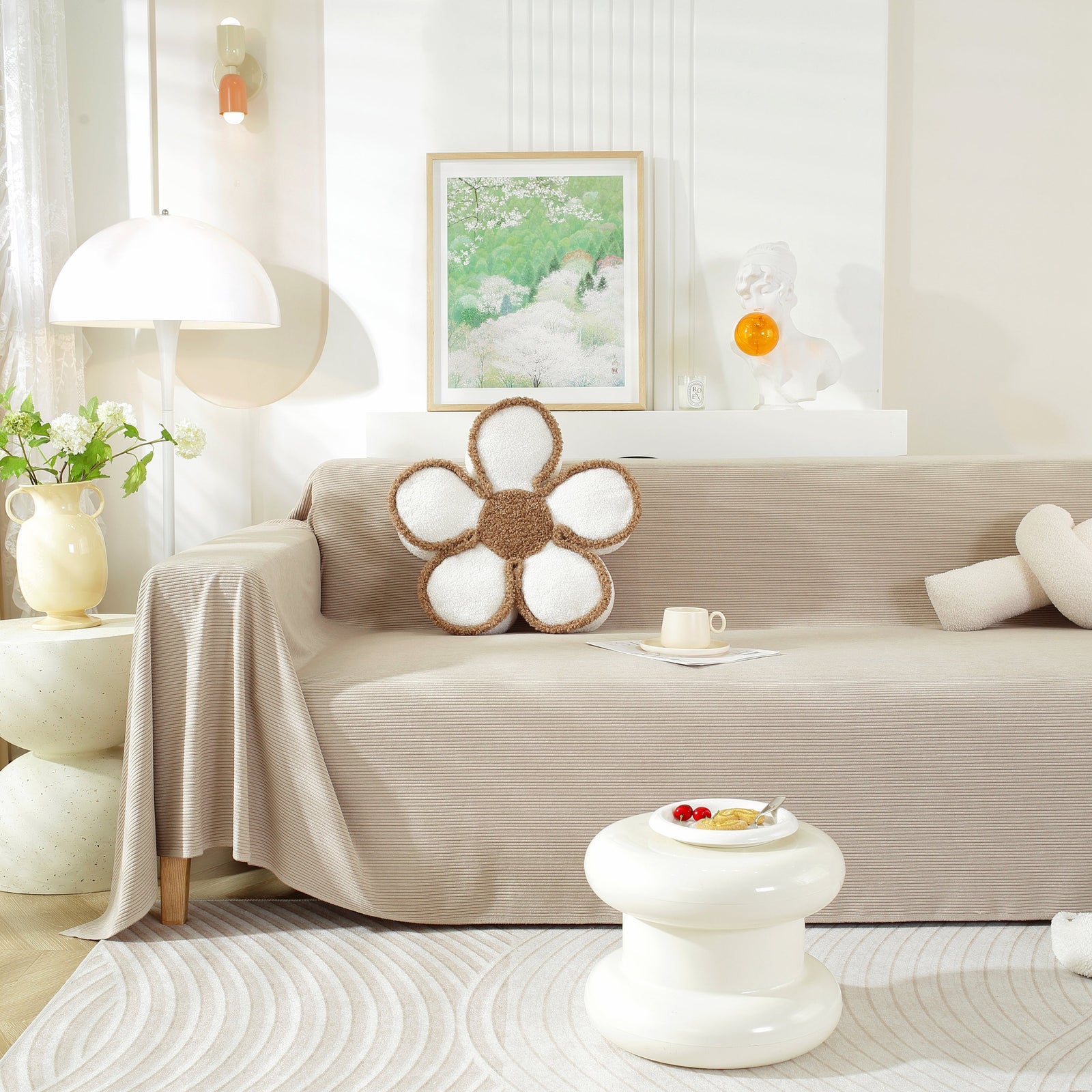 Soft Plush Warm Couch Cover Blanket for Sofa, Waterproof and Machine Washable Couch Throw Cover
