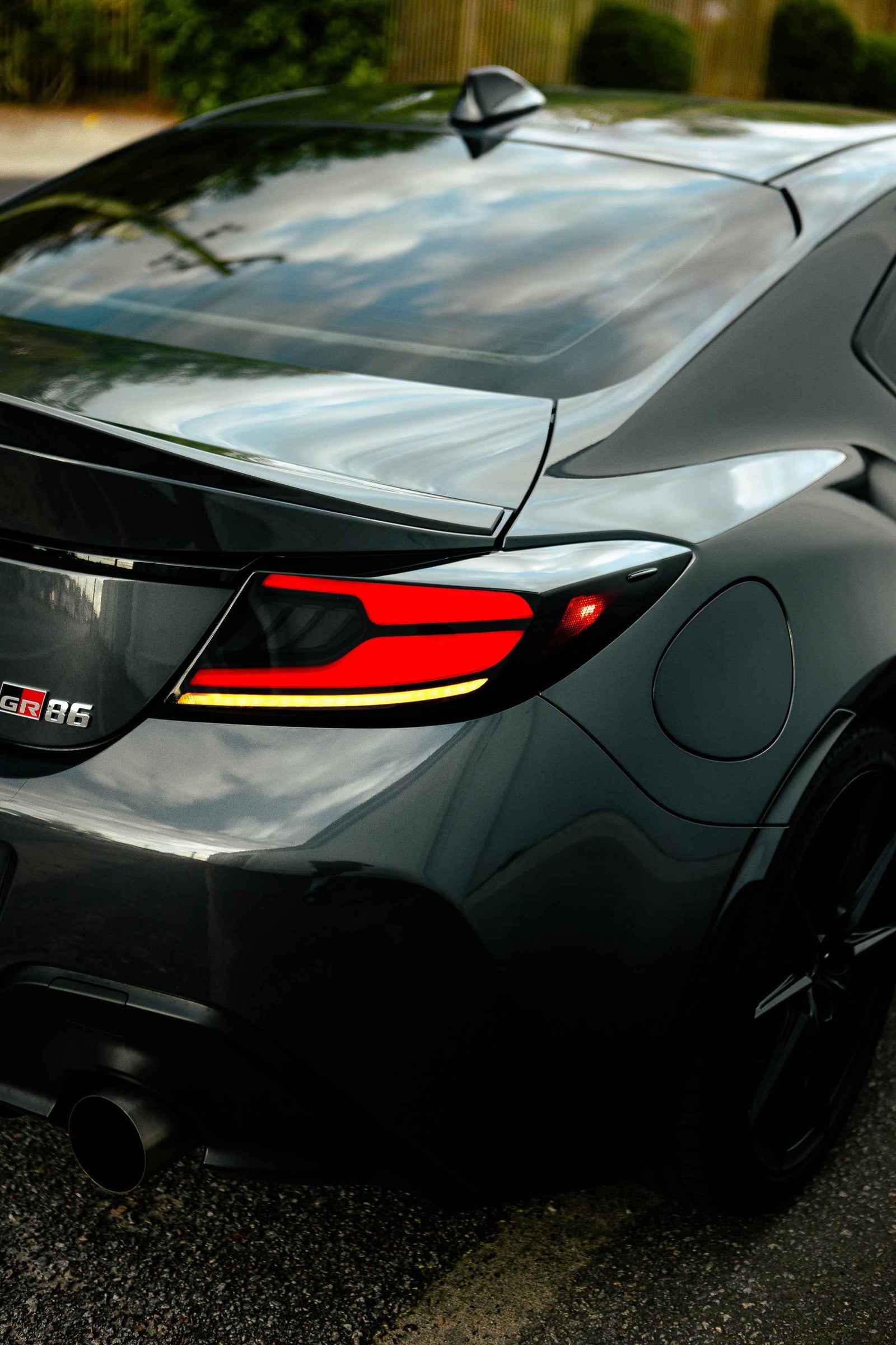 OLM Raiden LED Taillights (Clear Lens/Red Bar) - 2022+ GR86 / BRZ