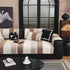 Striped Colorblock Non-Slip Sectional Couch Covers, Chenille Sofa Protector Cover