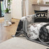 Modern Retro Sofa Throw - Decorative, Washable Chenille Blanket & Couch Protector