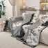 Modern Retro Sofa Throw - Decorative, Washable Chenille Blanket & Couch Protector
