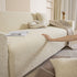3D Jacquard Leaf Pattern Couch Slipcover, High Stretch Washable Textured Sofa Cover