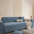 3D Jacquard Leaf Pattern Couch Slipcover, High Stretch Washable Textured Sofa Cover
