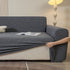 3D Jacquard Leaf Pattern Couch Slipcover, High Stretch Washable Textured Sofa Cover
