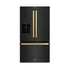 ZLINE 36" Refrigerator, Water, Ice Dispenser, Fingerprint Resistant, RSMZ-W-36-BS-FG
