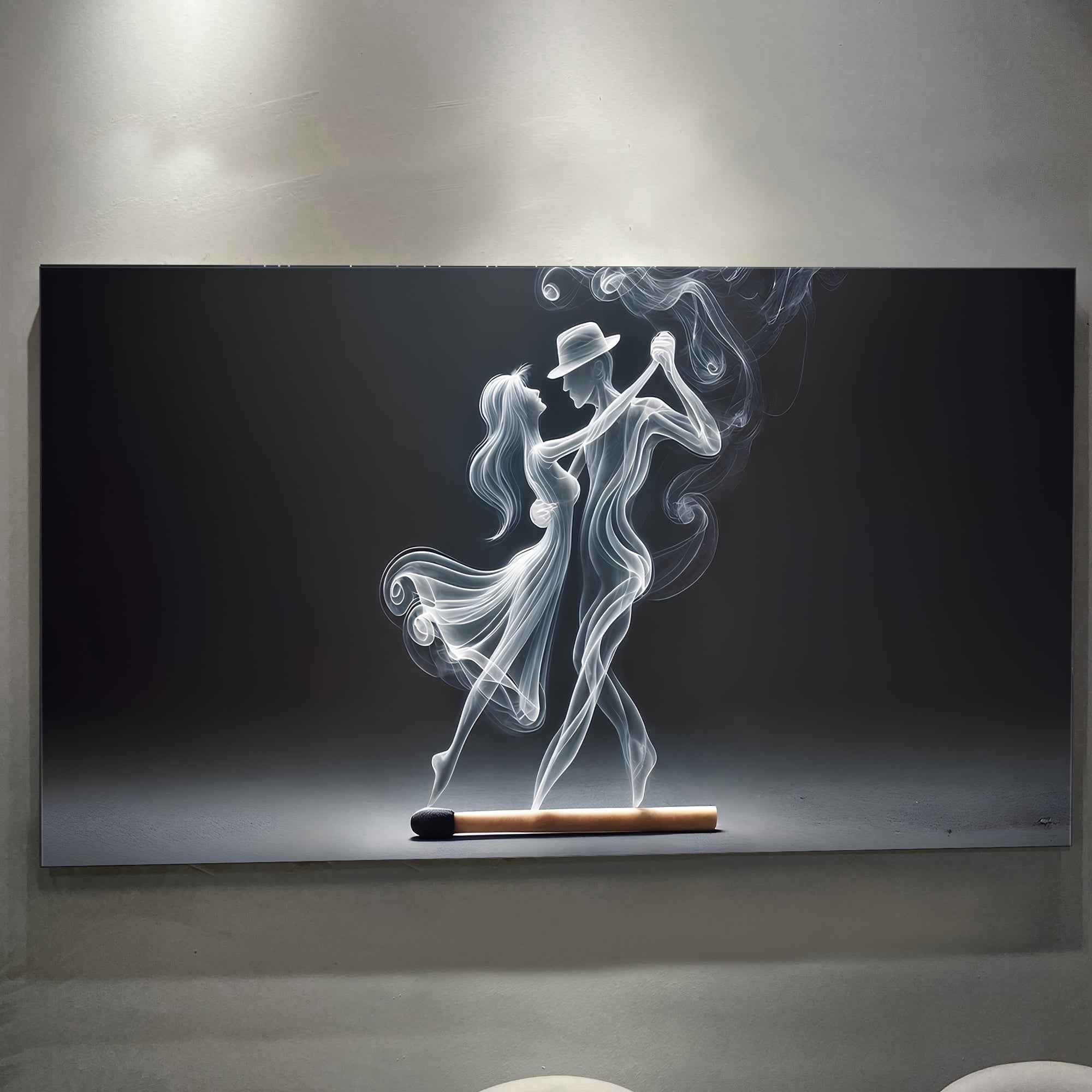 Modern Abstract Couple Dance Wall Art