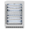 ZLINE 24" Touchstone Dual Zone 44 Bottle Wine Cooler DuraSnow® Stainless Steel Glass Door RWDO-SN-24