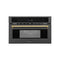 ZLINE 30” Convection Microwave, Black Stainless, Gold MWOZ-30-BS-G