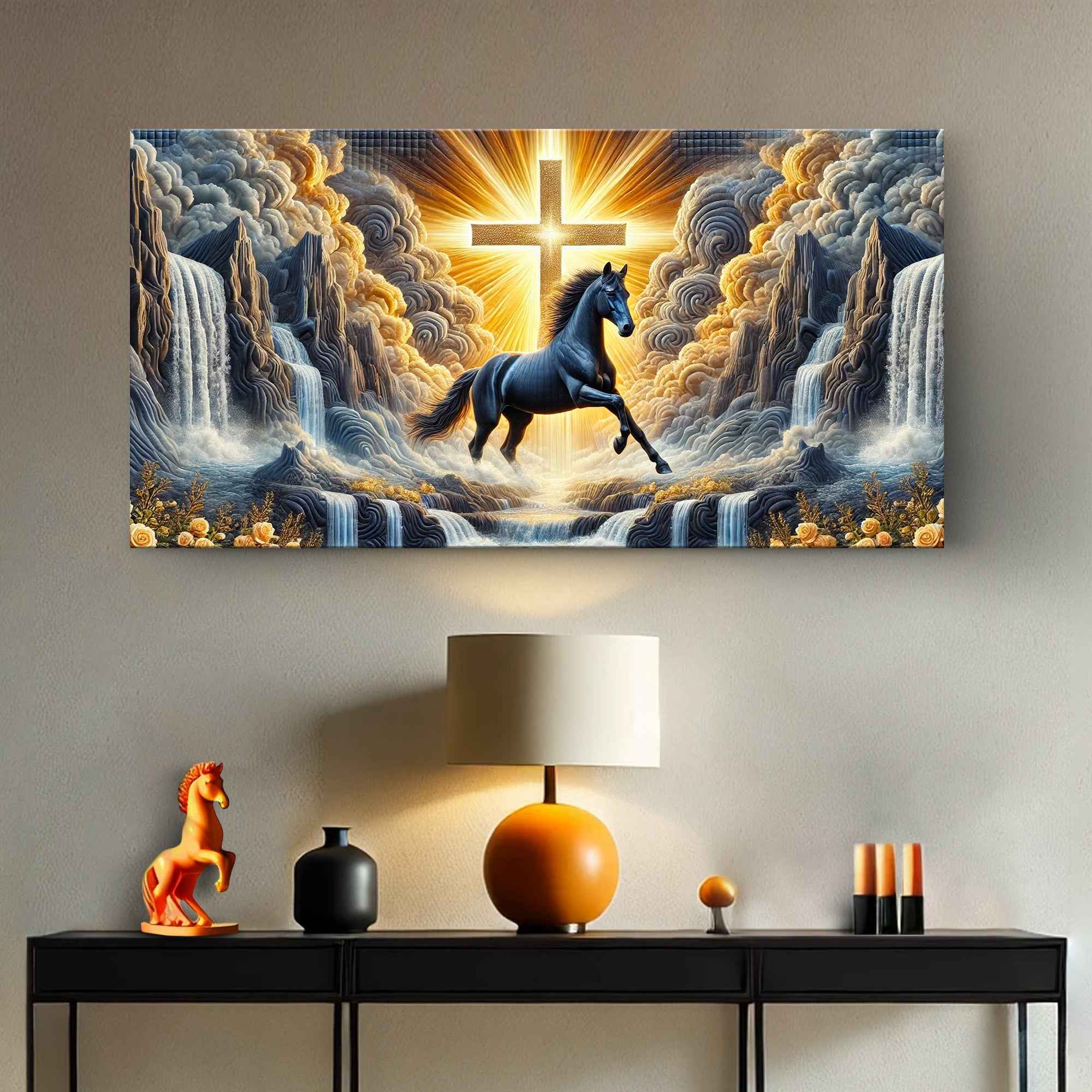 3D Horse Faith Wall Art III