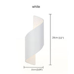 Creative White/Black Outdoor Aluminum Waterproof Wall Lamp For Courtyard