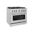 ZLINE 36" Select Gas Range Convection Gas Oven DuraSnow® Stainless Steel HGRS-36