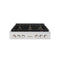 ZLINE 36" Paramount Gas Rangetop DuraSnow® Stainless Steel Brass Burners SRTS-BR-36
