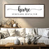 Family Home Coordinates Sign