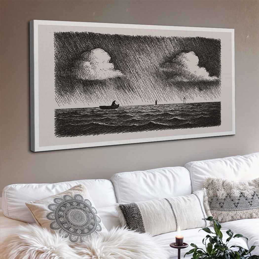 Jesus Walking On Water Faith Wall Art III
