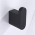 Luxurious 4-Piece Brass Matte Black Bathroom Hardware Set: Towel Bar, Towel Ring, Toilet Paper Holder, Robe Hook, and Tower Holder - Wall Mounted