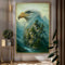Eagle Over The Canyon Double Exposure Wall Art