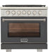 Kucht 36" Freestanding Professional Gas Range KFX3600X-GY