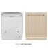 ZLINE Autograph Edition 24" Tall Tub Dishwasher, Custom Panel Ready, Champagne Bronze Handle DWMTZ-24-CB