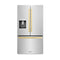 ZLINE 36" Refrigerator, Water, Ice Dispenser, Fingerprint Resistant, RSMZ-W-36-FG