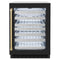 ZLINE 24" Touchstone Dual Zone 44 Bottle Wine Cooler Black Matte Glass Door Champagne Bronze Handle RWDOZ-BLM-24-CB