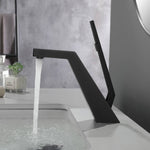 Brushed Gold or matte black or brushed nickel Bathroom Sink Faucet single handle with pop up overflow brass drain