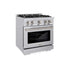 ZLINE 30" Select Dual Fuel Range Gas Cooktop Electric Convection Oven Stainless Steel HDR30