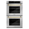 ZLINE 30"Professional True Convection Double Wall Oven, Air Fry, Self Clean, Stainless Steel, Gold WADZ-30-G