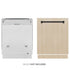 ZLINE Autograph Edition 24" Tall Tub Dishwasher, Custom Panel Ready, Matte Black DWMTZ-24-MB