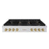 ZLINE 48" Paramount Gas Rangetop Stainless Steel Champagne Bronze SRTZ-48-CB