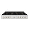 ZLINE 48" Paramount Gas Rangetop DuraSnow® Stainless Steel Brass Burners SRTS-BR-48