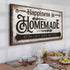 Happiness Is Homemade With Love And Butter Sign