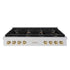 ZLINE 48" Paramount Gas Rangetop Stainless Steel Polished Gold SRTZ-48-G