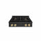 ZLINE 30" Paramount Gas Rangetop Black Stainless Steel Champagne Bronze SRTBZ-30-CB