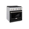 ZLINE 30" Gas Range, Convection Gas Oven, Stainless Steel,Matte Black  SGR-BLM-30