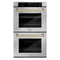 ZLINE 30"Professional True Convection Double Wall Oven, Air Fry, Self Clean, Stainless Steel, Champagne Bronze WADZ-30-CB