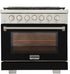 Kucht 36" Freestanding Professional Gas Range Liquid Propane KFX3600X/LP-BK