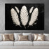 Minimalist Monochrome Feather Wall Art