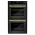ZLINE 30"Professional True Convection Double Wall Oven, Air Fry, Self Clean Black Stainless Steel, Champagne Bronze WADBZ-30-CB