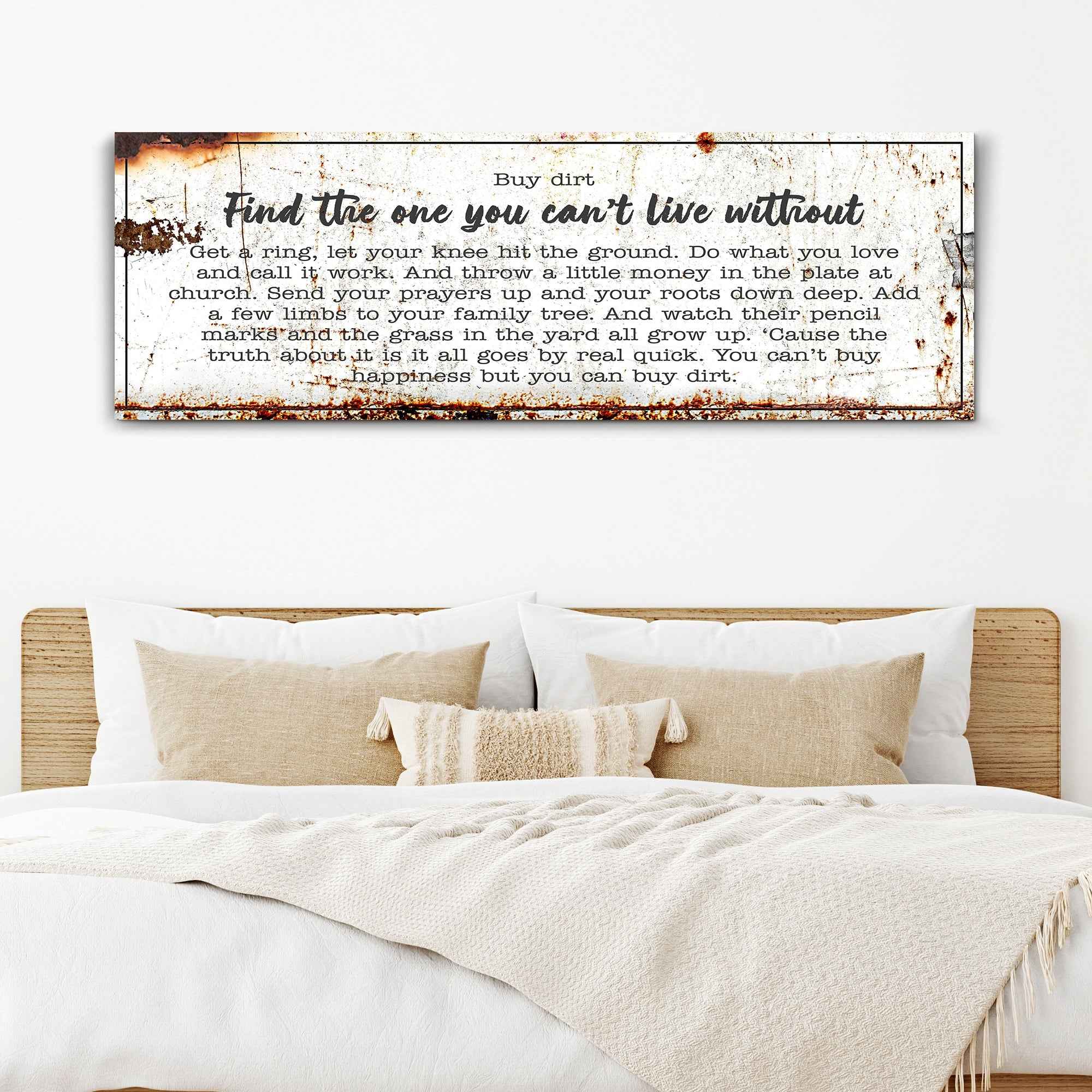 Find The One You Can't Live Without Family Sign