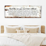 Find The One You Can't Live Without Family Sign