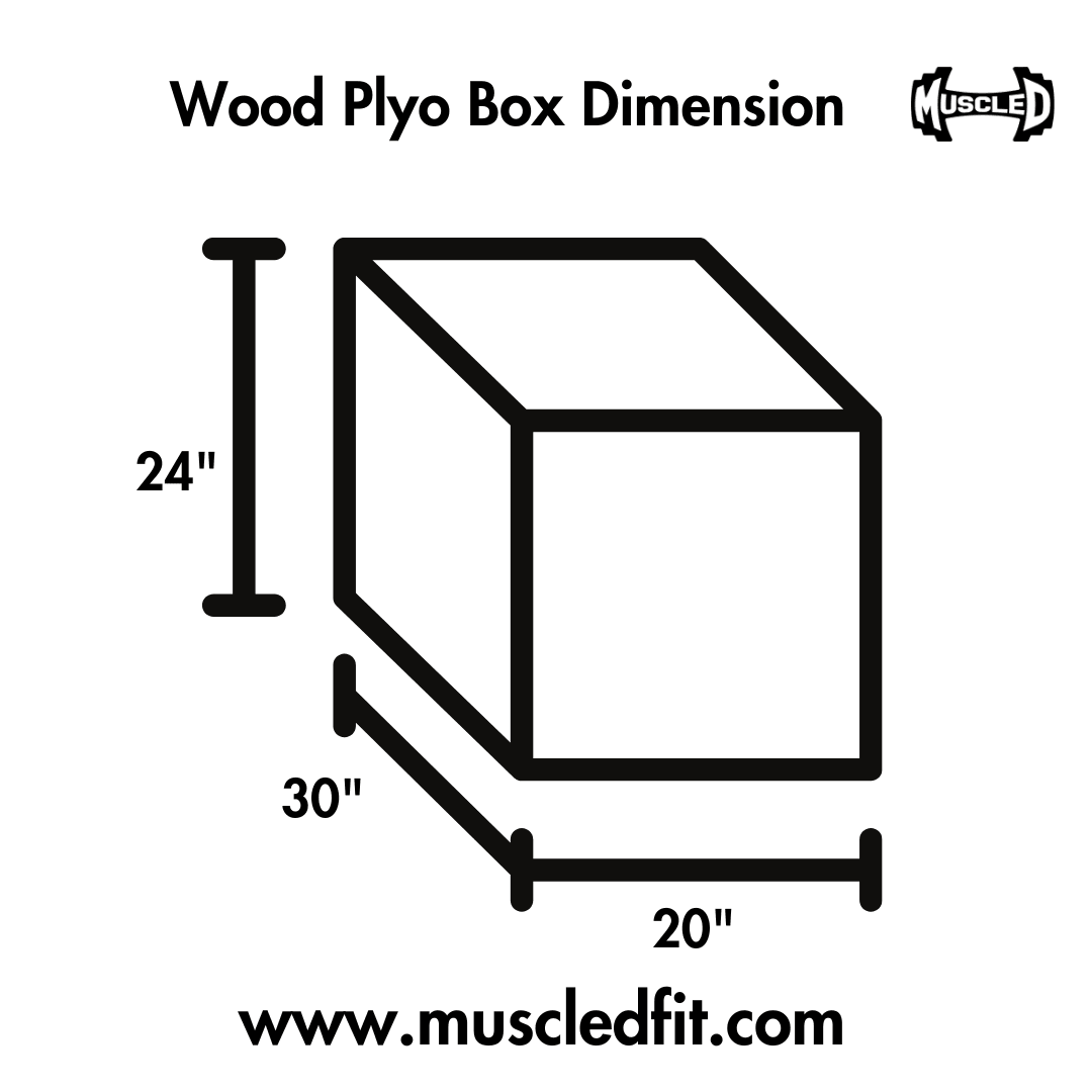 Muscle D Plyo Box(L x W x H: 30