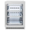 ZLINE 24" Touchstone 151 Can Beverage Fridge DuraSnow® Stainless Steel Glass Door RBSO-SN-24