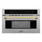 ZLINE 30” Convection Microwave, Stainless Steel, Gold MWOZ-30-SS-G