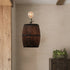 American vintage country wine barrel wall lamps for restaurant, kitchen aisle, bar