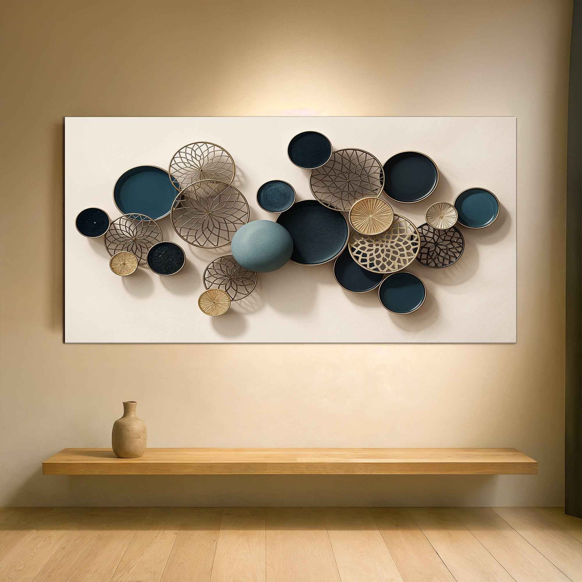 Lotus Leaf Abstract Wall Art