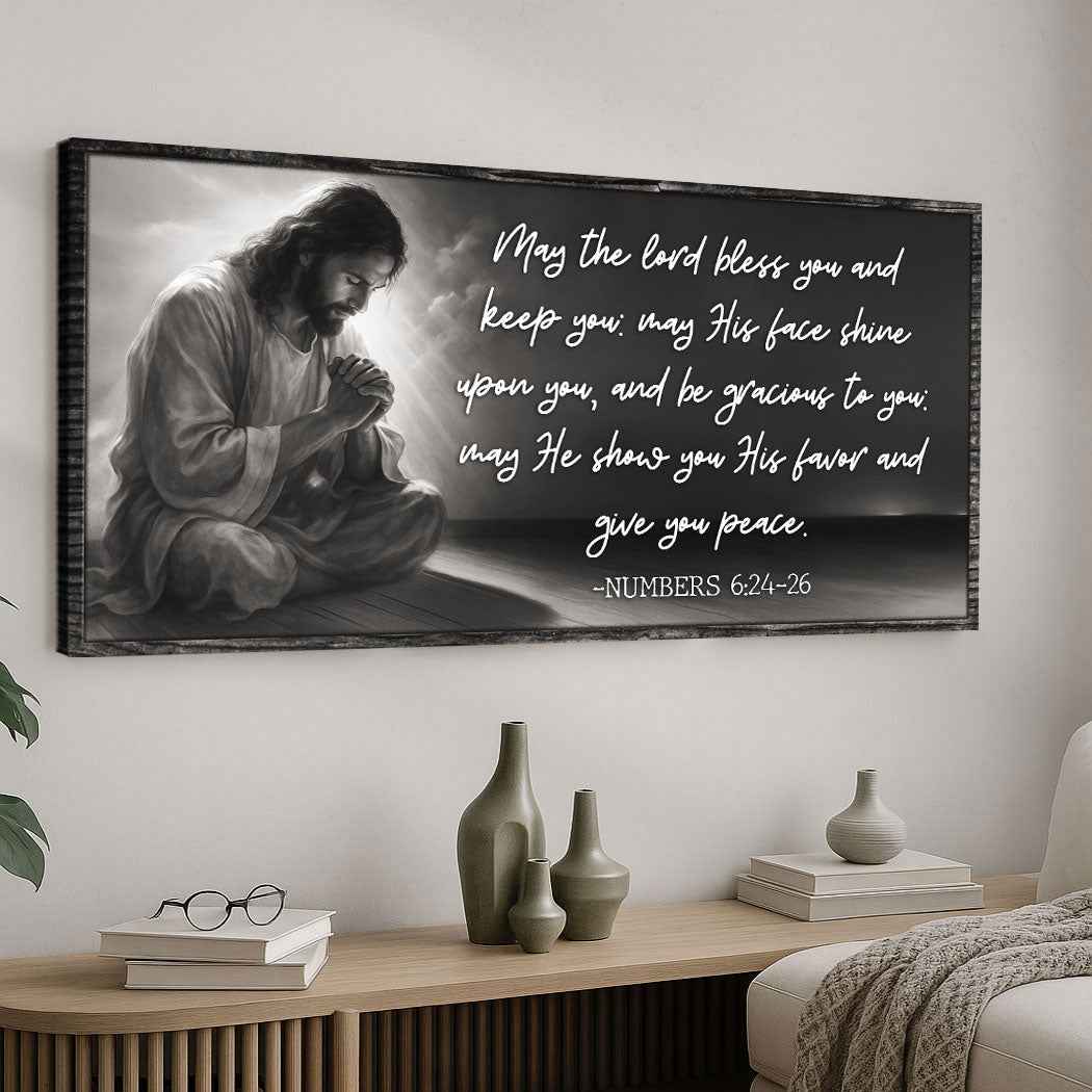 Numbers 6:24-26 - May The Lord Bless You Faith Sign II