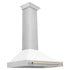 ZLINE 36" Autograph Stainless Wall Range Hood KB4STZ-WM36-G