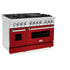 ZLINE 48" Bundle Range RA-RG-48 & Wall Range Hood KB-48, 2KP-RARGRH48